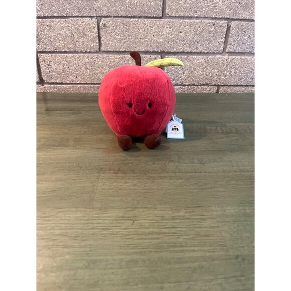 Amuseable Apple Plush Toy By Jellycat - Soft Red Plush With Cute Face & Dangly L - Picture 1 of 5
